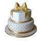 50th Anniversary Fondant 2 Tier Chocolate Cake 2 টিয়ার চকলেট কেক 1.5 kg