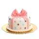 Pink Bow & Dots Chocolate Cake চকোলেট কেক 1 kg