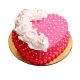 Sweet Rose Heart Chocolate Cake গোলাপ দিল চকলেট কেক 500 gm